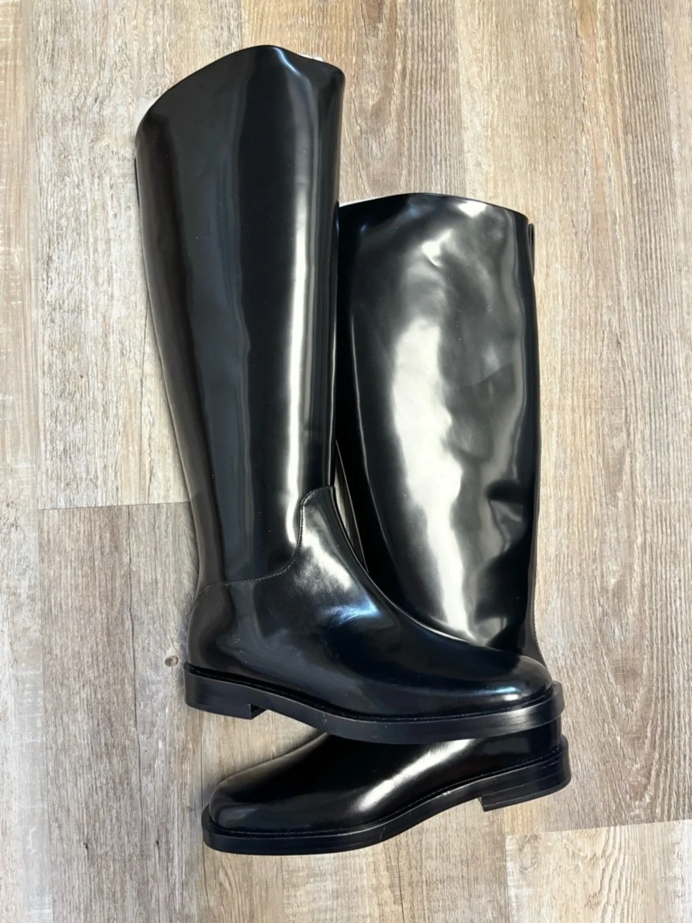 NEW Everlane Fall Classic The Riding Boot Black Patent